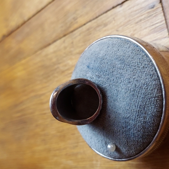 Vintage Large Long Silver Statement Ring - Picture 5 of 11